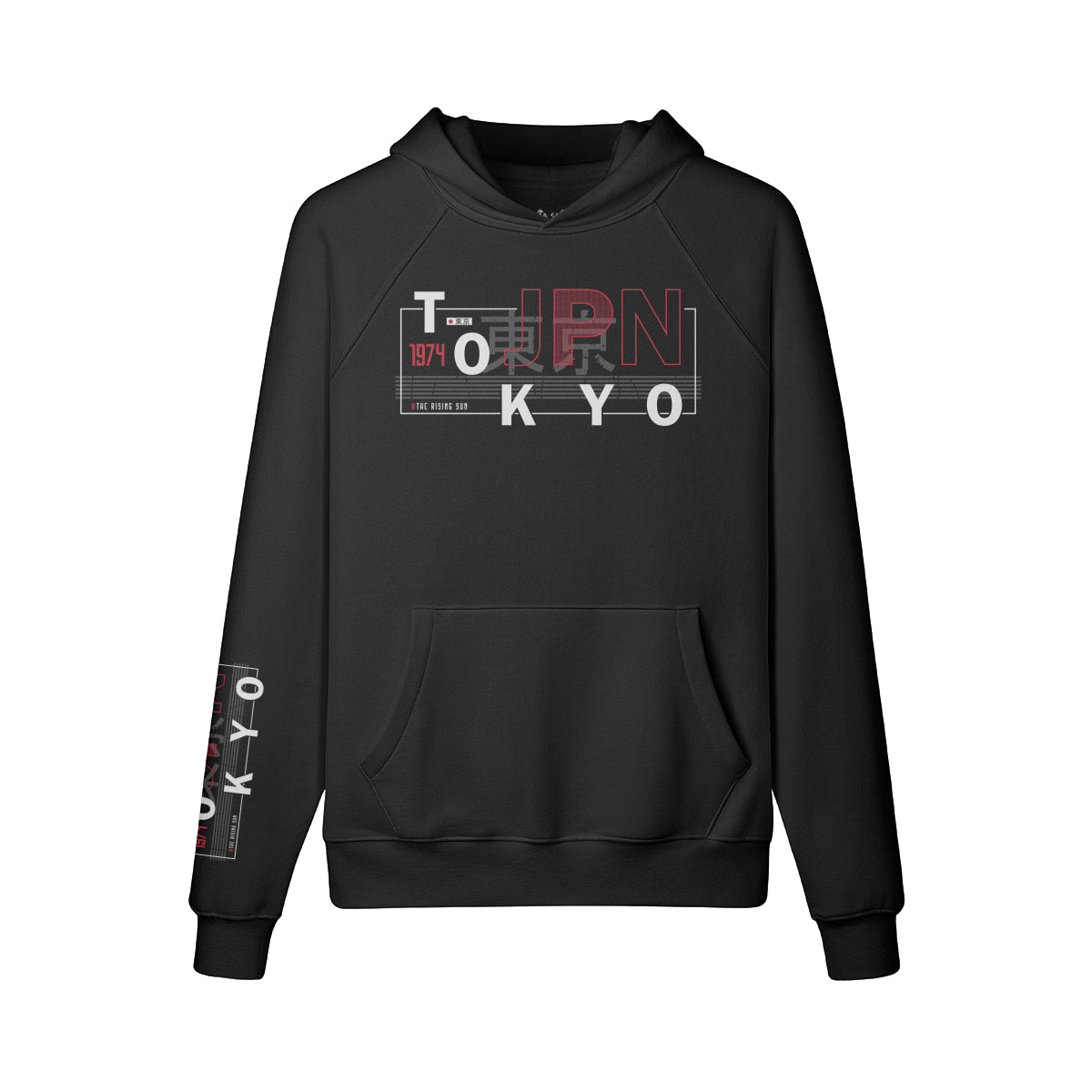 Kuscheliger Hoodie Innenseite mit Sweatfleece Tokyo print-ASIA-Shirts