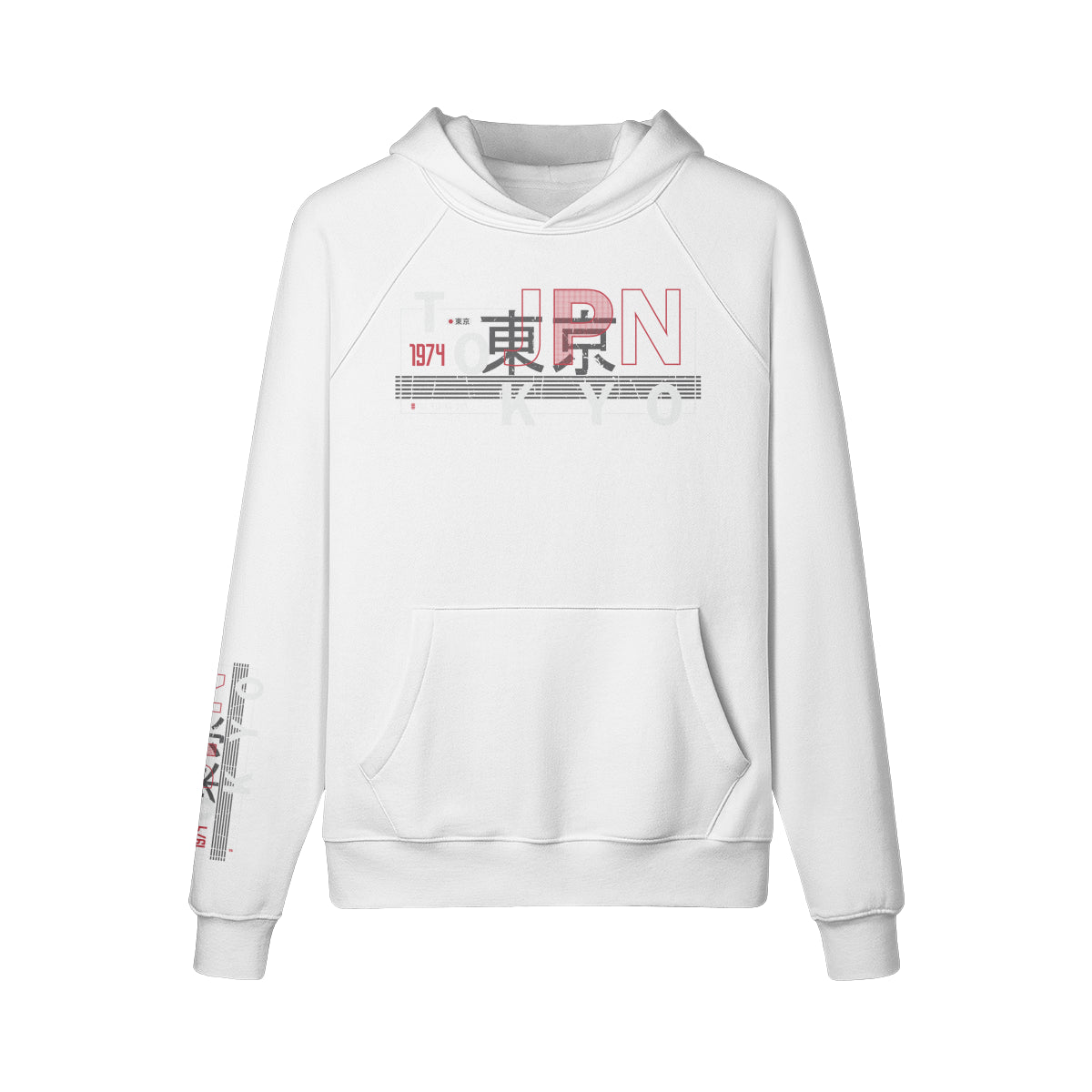 Kuscheliger Hoodie Innenseite mit Sweatfleece Tokyo print-ASIA-Shirts
