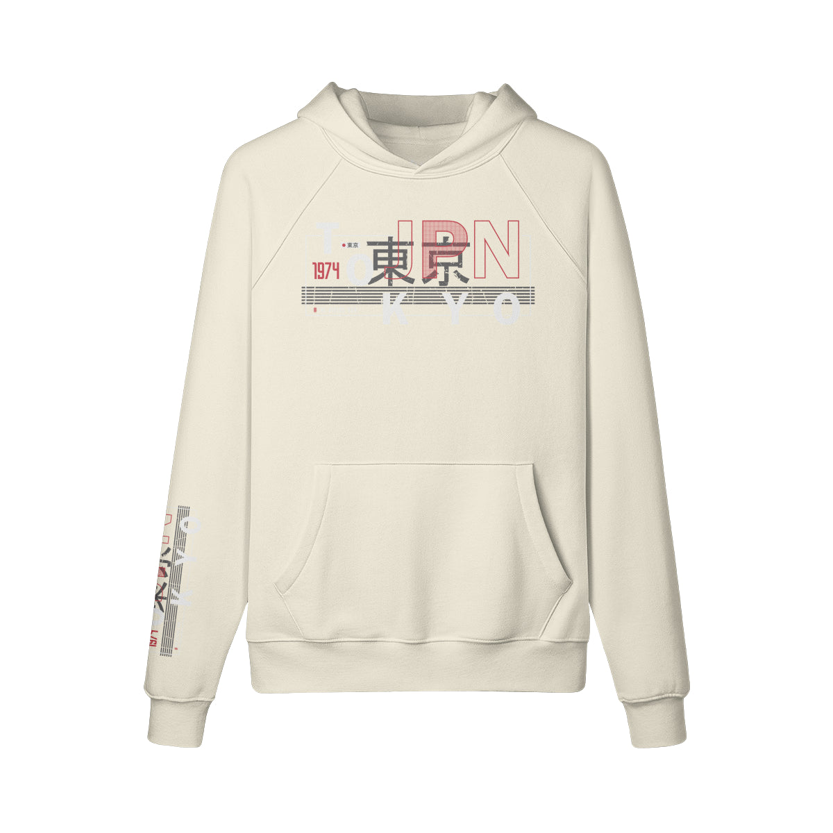 Kuscheliger Hoodie Innenseite mit Sweatfleece Tokyo print-ASIA-Shirts