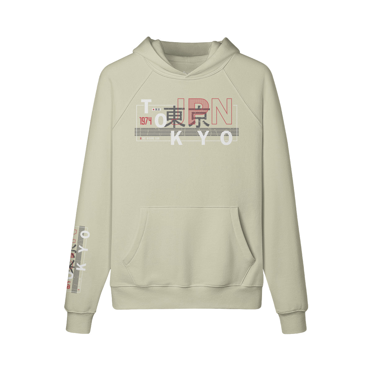 Kuscheliger Hoodie Innenseite mit Sweatfleece Tokyo print-ASIA-Shirts