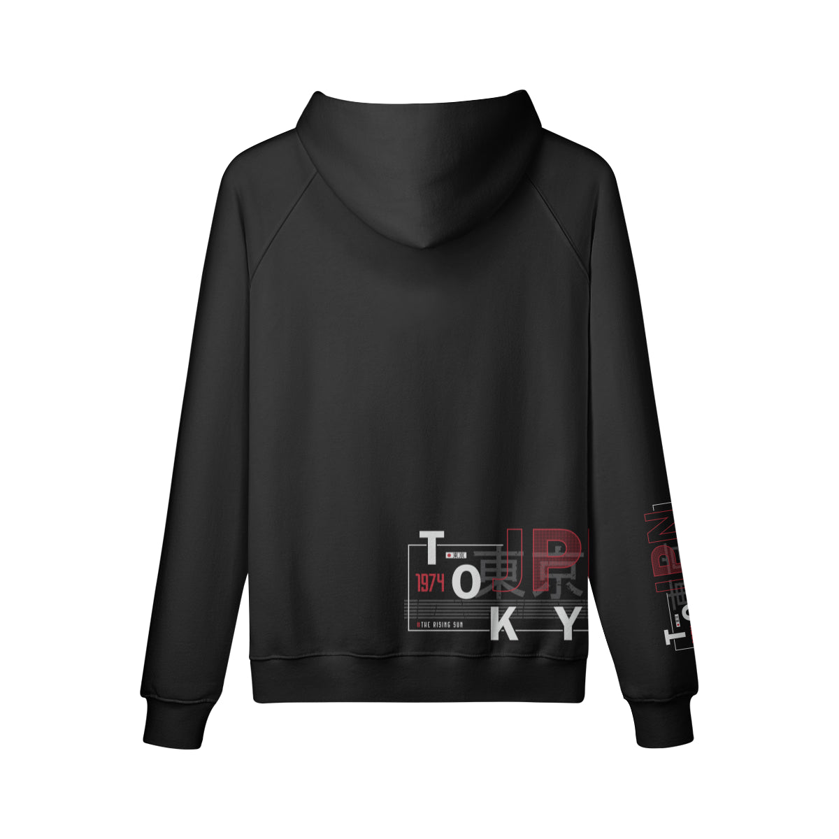 Kuscheliger Hoodie Innenseite mit Sweatfleece Tokyo print-ASIA-Shirts