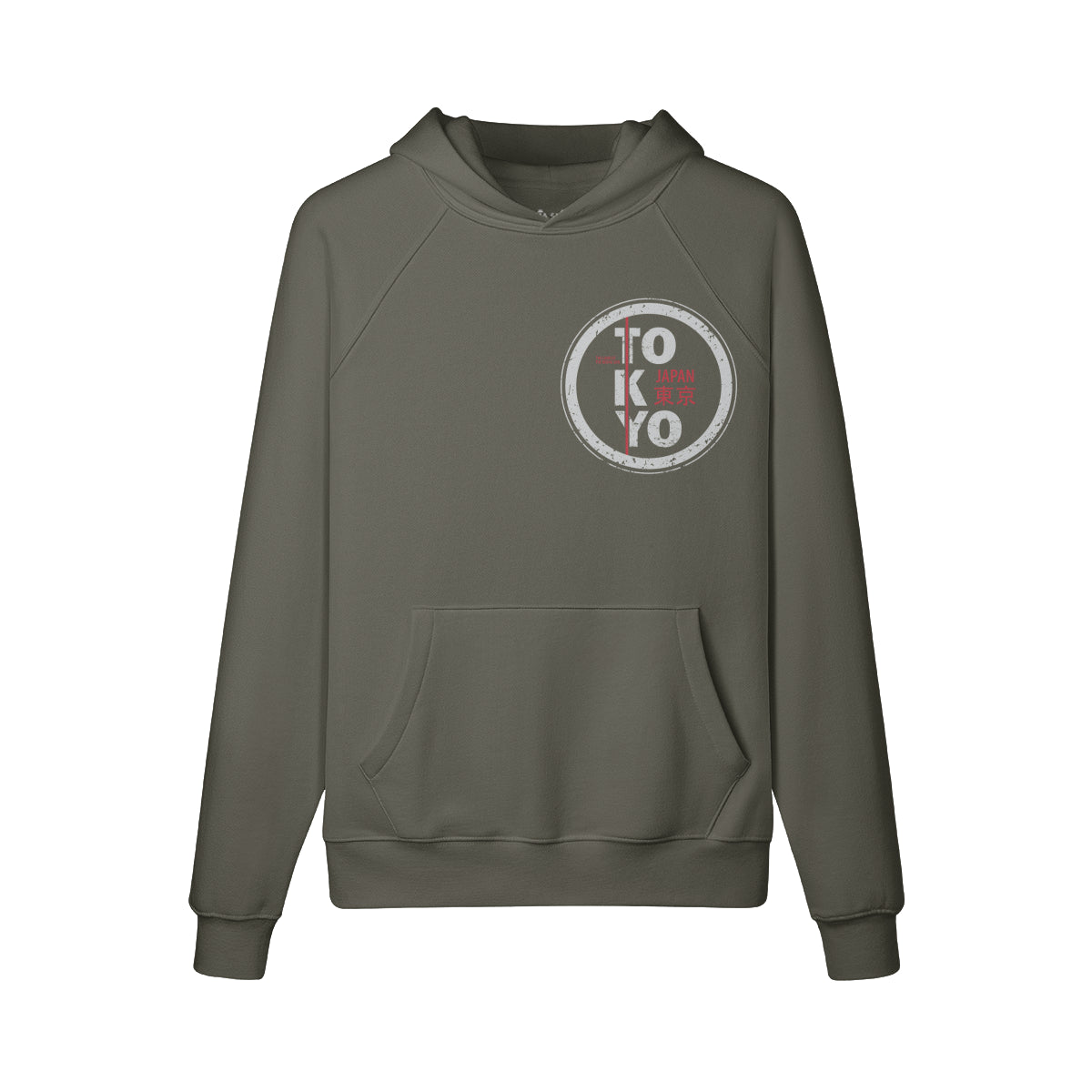 Kuscheliger Hoodie Innenseite mit Sweatfleece mit Tokyo-ASIA-Shirts