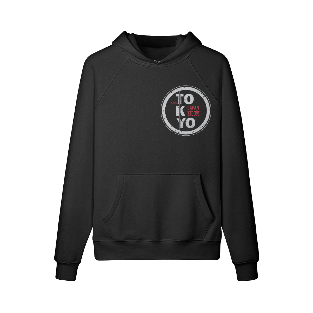 Kuscheliger Hoodie Innenseite mit Sweatfleece mit Tokyo-ASIA-Shirts