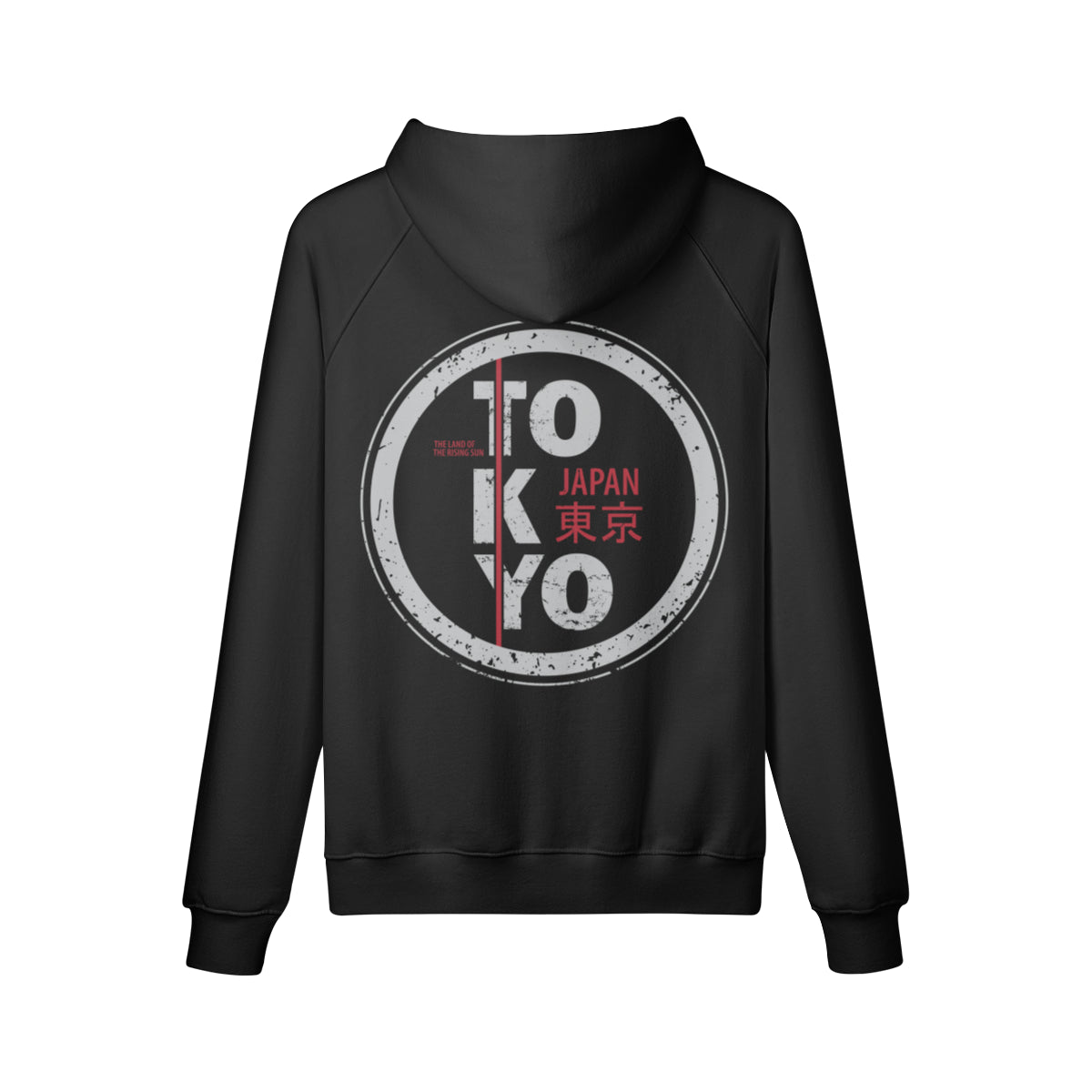 Kuscheliger Hoodie Innenseite mit Sweatfleece mit Tokyo-ASIA-Shirts