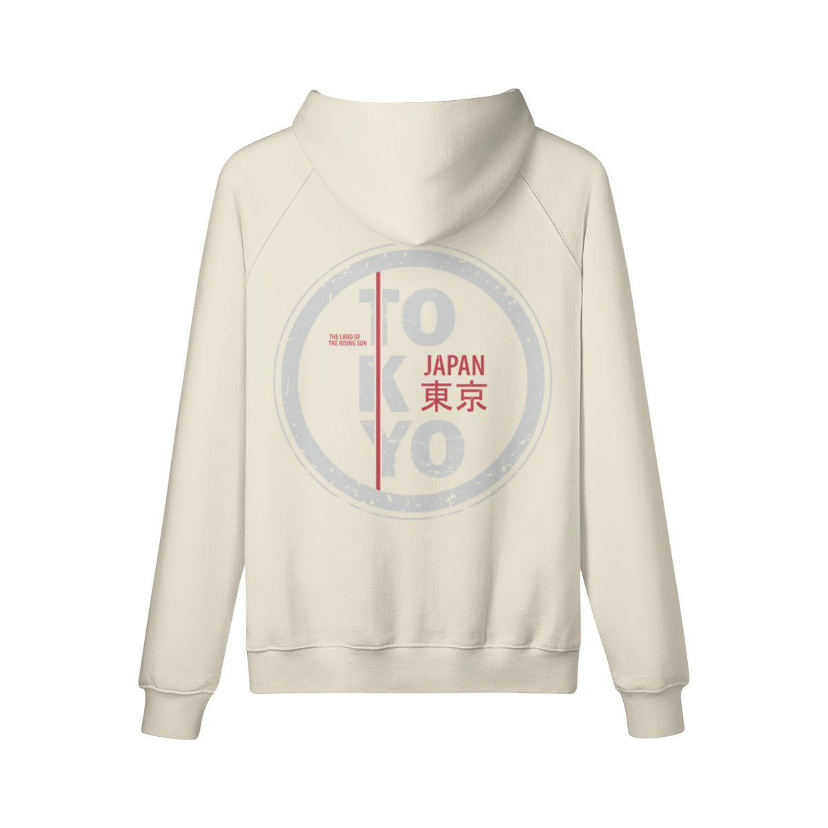 Kuscheliger Hoodie Innenseite mit Sweatfleece mit Tokyo-ASIA-Shirts