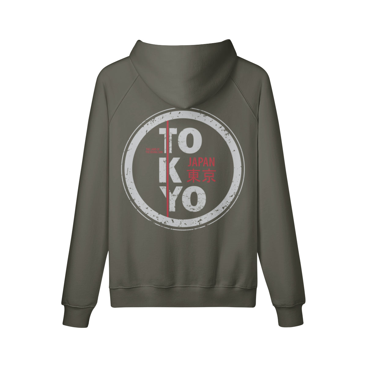 Kuscheliger Hoodie Innenseite mit Sweatfleece mit Tokyo-ASIA-Shirts