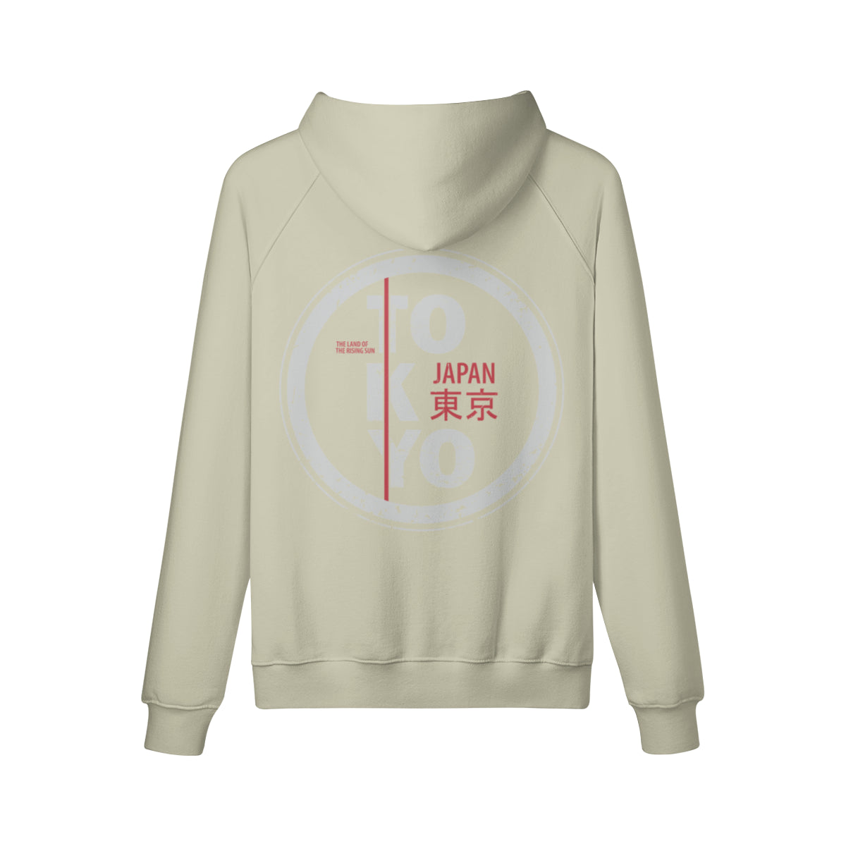 Kuscheliger Hoodie Innenseite mit Sweatfleece mit Tokyo – schwarz – Japan Art – Ansicht 10