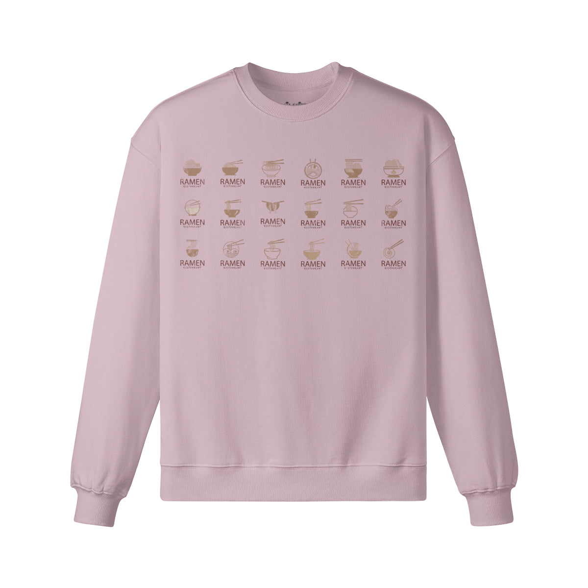 Heavy Oversized Sweatshirt mit coolem Ramen print-ASIA-Shirts