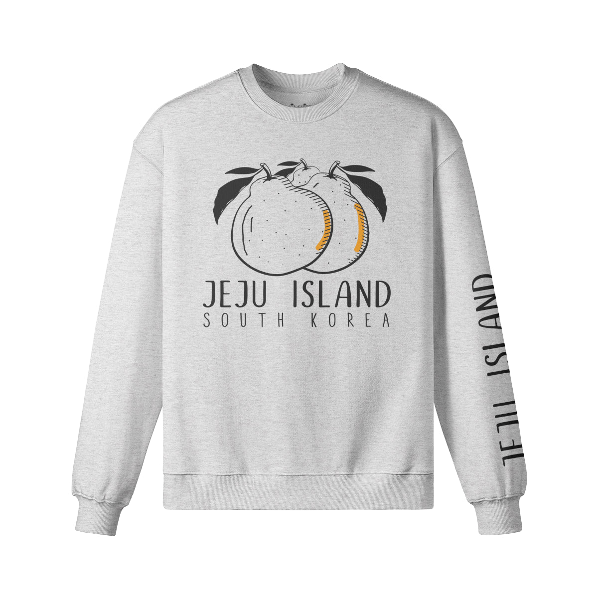 Heavy Oversized Sweatshirt mit Jeju Island print-ASIA-Shirts