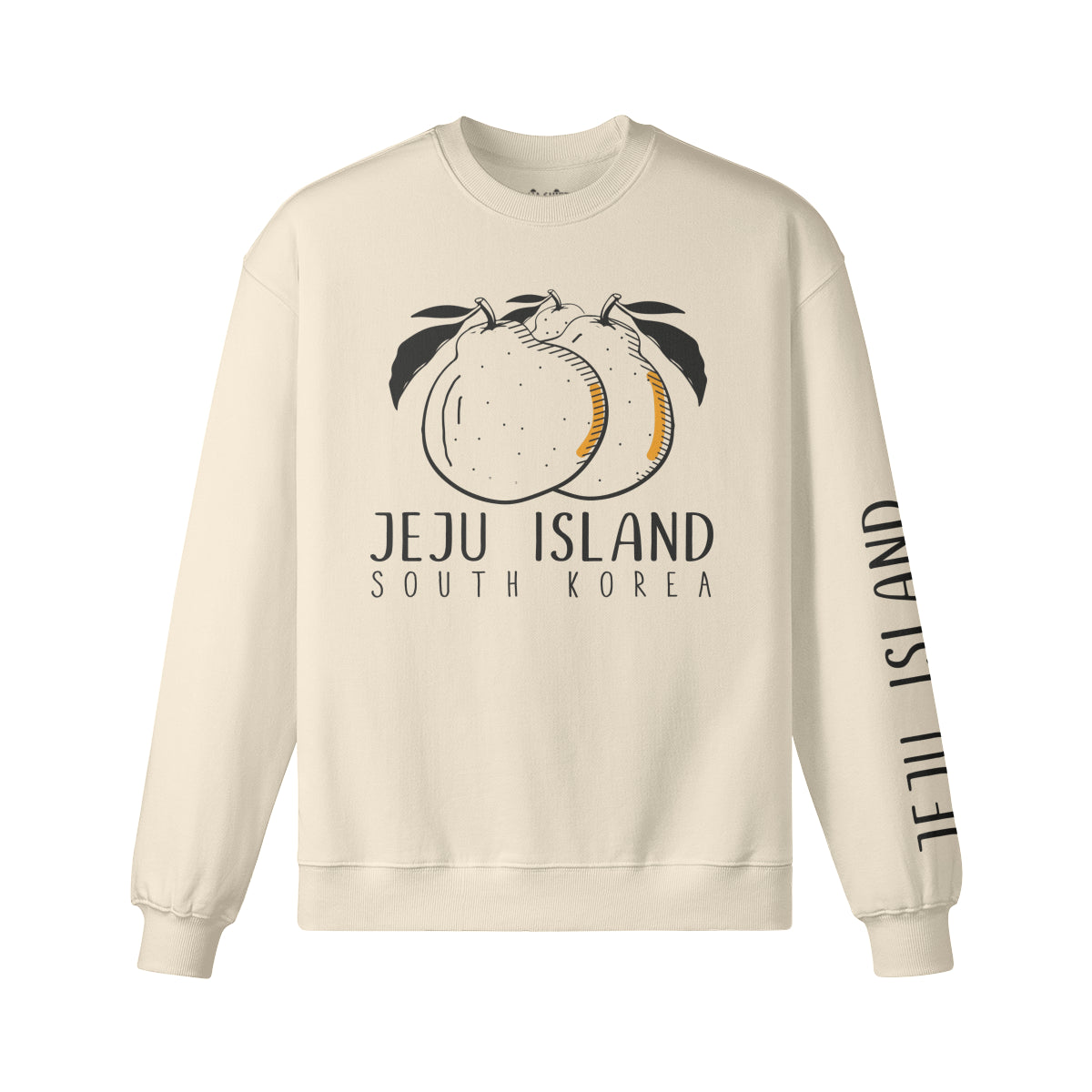 Heavy Oversized Sweatshirt mit Jeju Island print-ASIA-Shirts