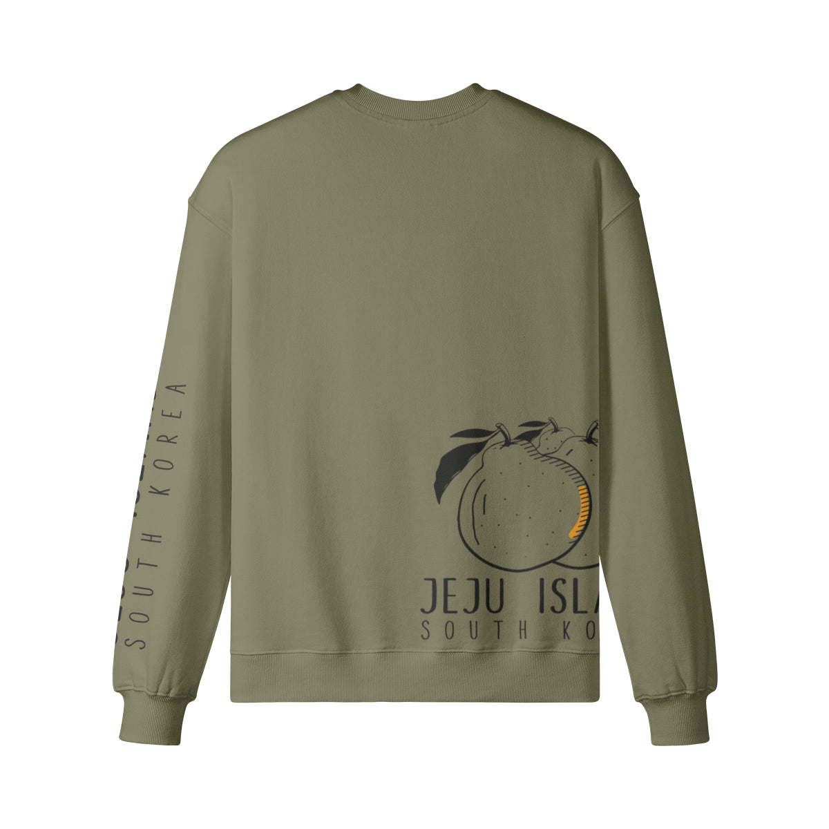 Heavy Oversized Sweatshirt mit Jeju Island print-ASIA-Shirts