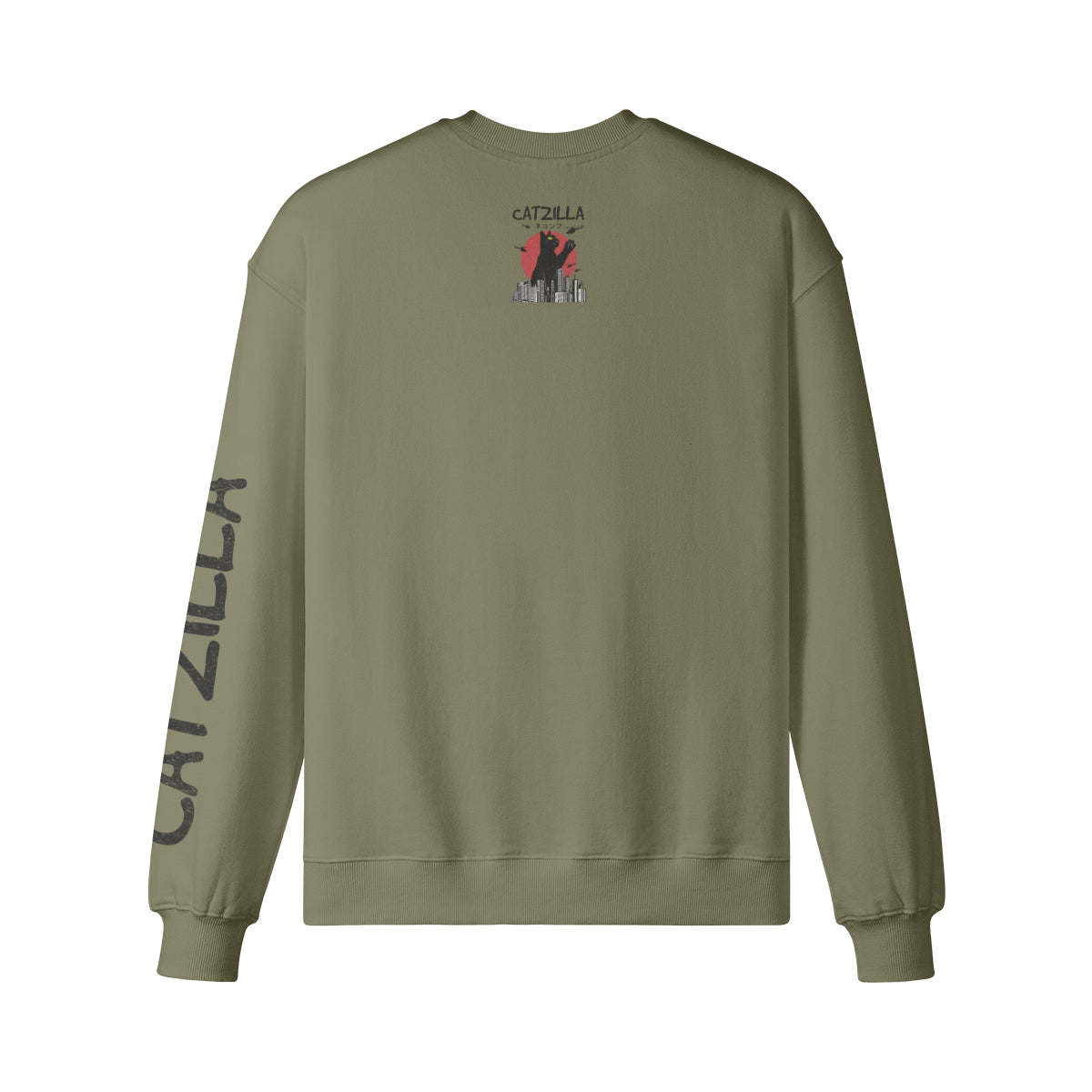 Heavy Oversized Sweatshirt "CATZILLA"-ASIA-Shirts