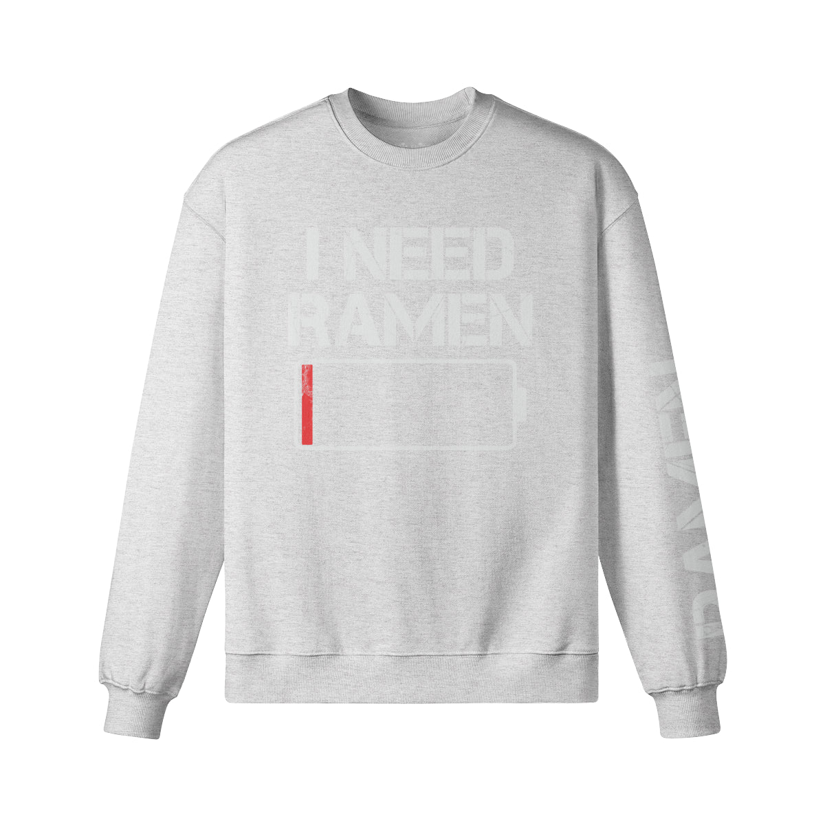 Heavy Oversized Sweatshirt mit Ramen print "I need Ramen" – schwarz – Japan Art – Ansicht 5