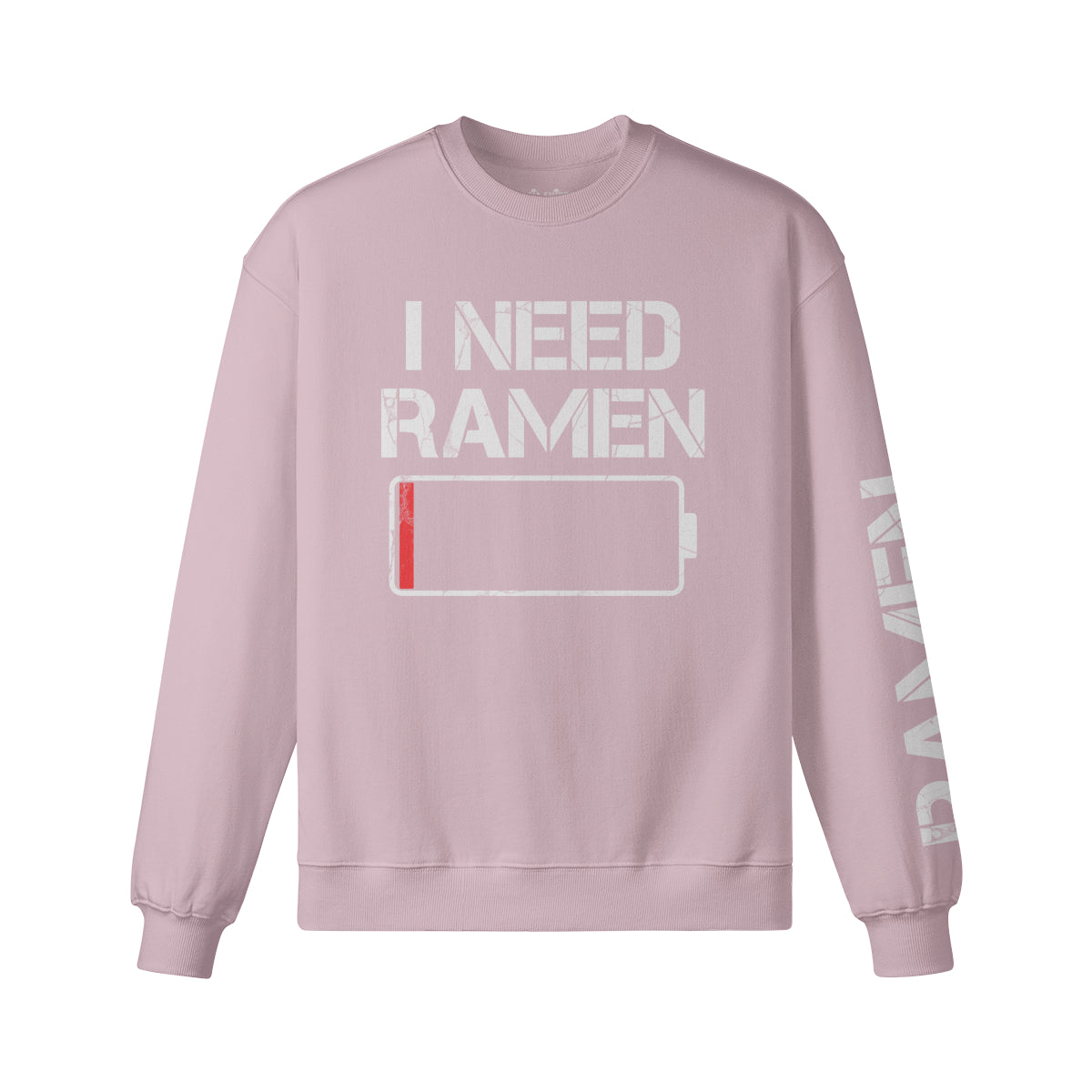 Heavy Oversized Sweatshirt mit Ramen print "I need Ramen" – marineblau – Japan Art – Ansicht 9