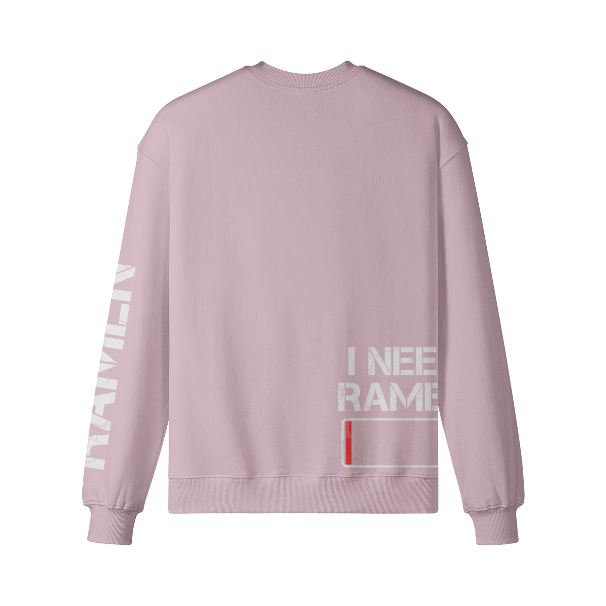 Heavy Oversized Sweatshirt mit Ramen print "I need Ramen" – marineblau – Japan Art – Ansicht 10