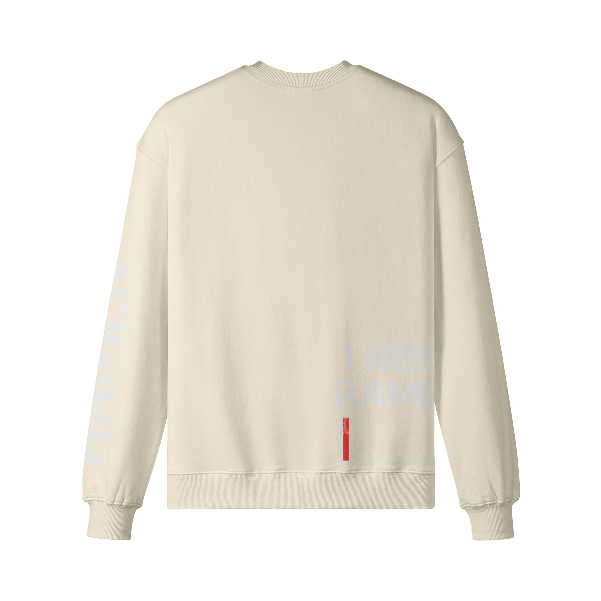 Heavy Oversized Sweatshirt mit Ramen print "I need Ramen" – heather-grey – Japan Art – Ansicht 14
