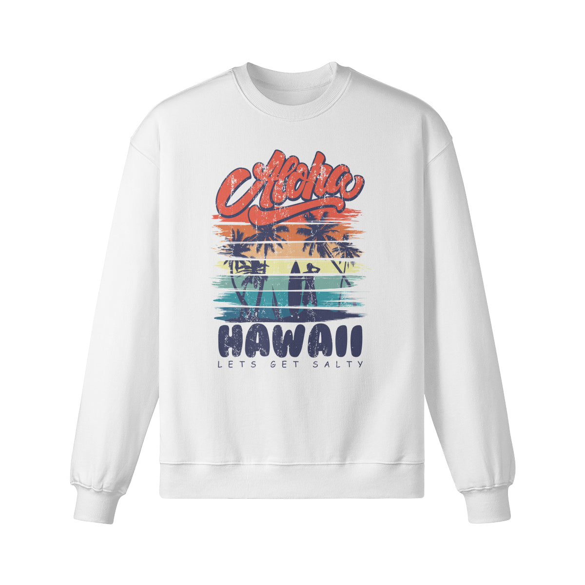 Heavyweight Oversized Sweatshirt - Cooles Aloha Hawaii-ASIA-Shirts