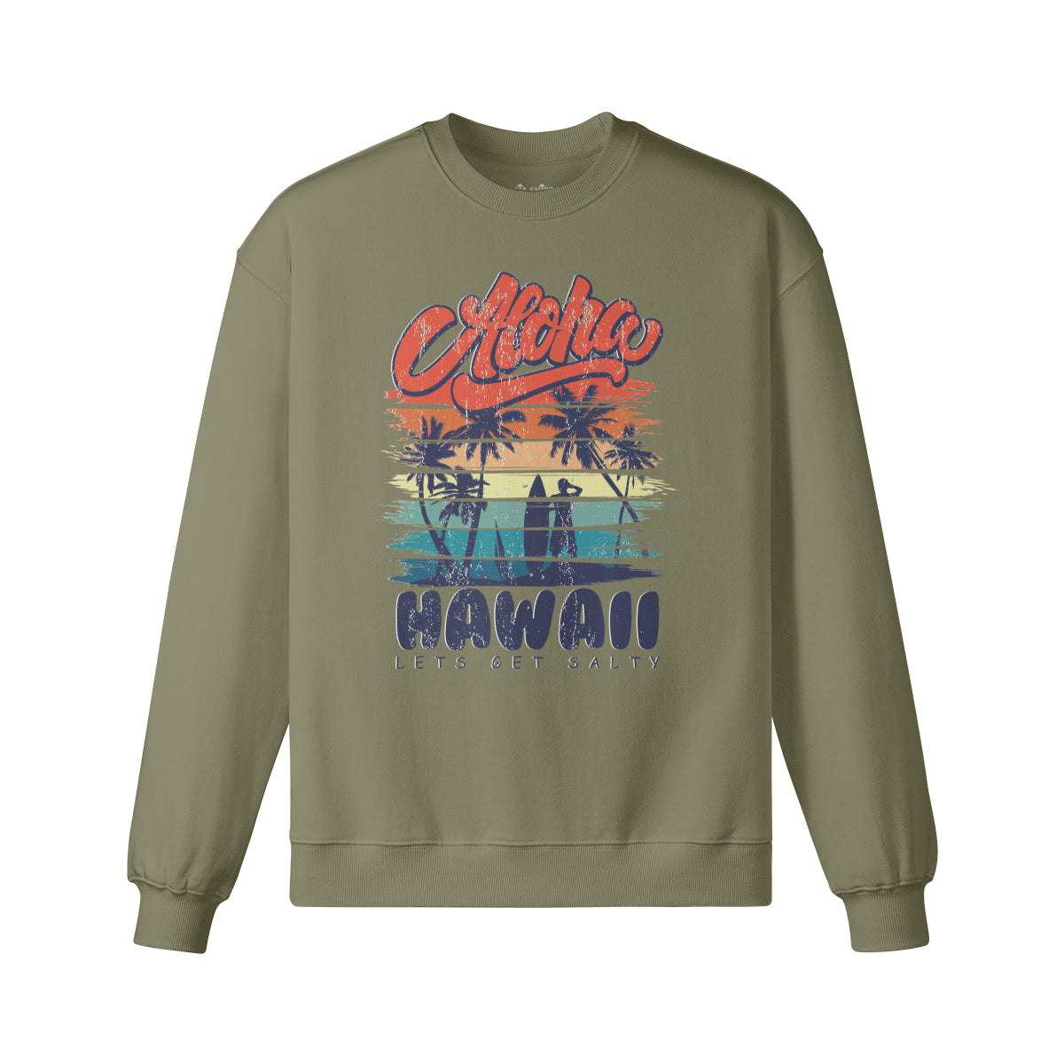 Heavyweight Oversized Sweatshirt - Cooles Aloha Hawaii-ASIA-Shirts