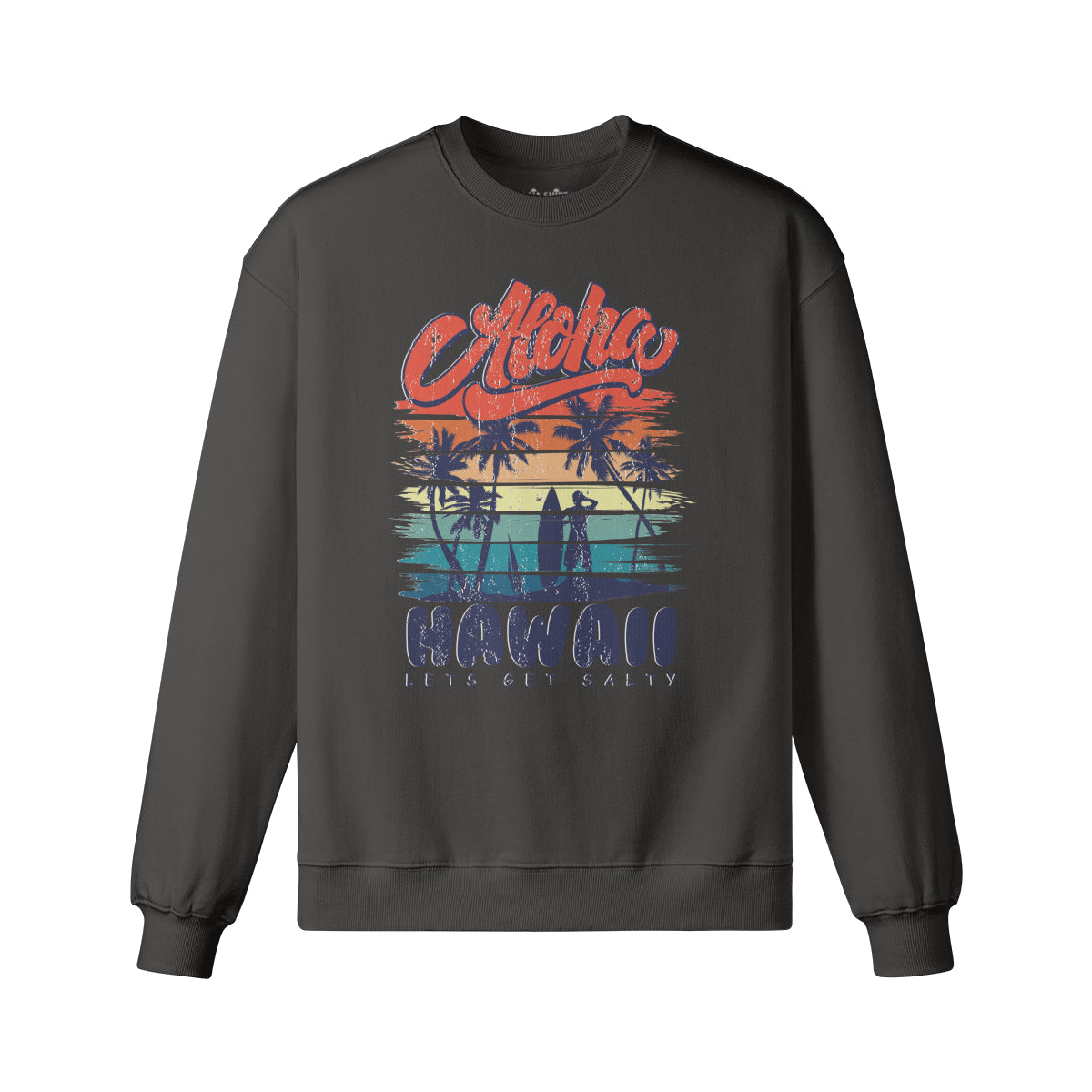 Heavyweight Oversized Sweatshirt - Cooles Aloha Hawaii-ASIA-Shirts