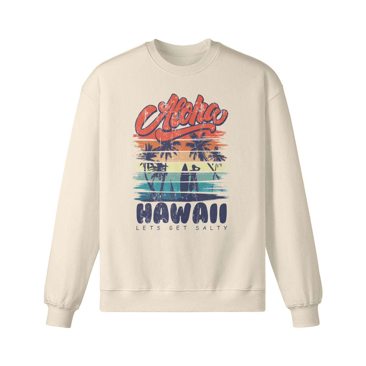 Heavyweight Oversized Sweatshirt - Cooles Aloha Hawaii-ASIA-Shirts