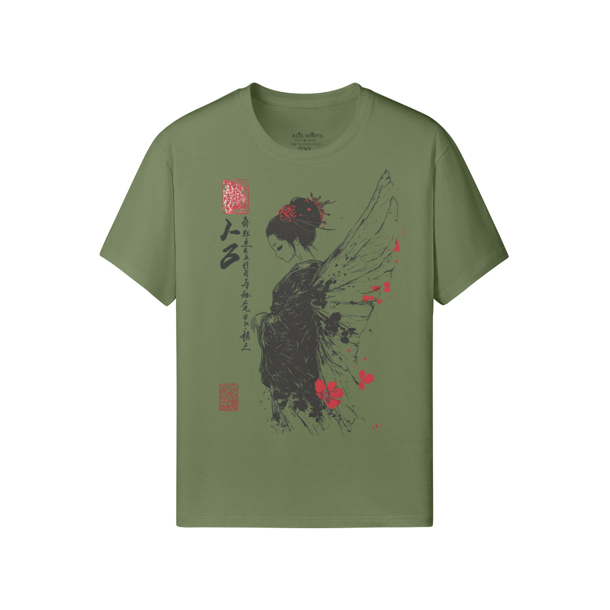 Graphic T-Shirt Geisha Japan Art-ASIA-Shirts