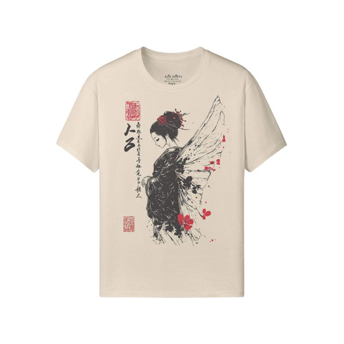 Graphic T-Shirt Geisha Japan Art-ASIA-Shirts