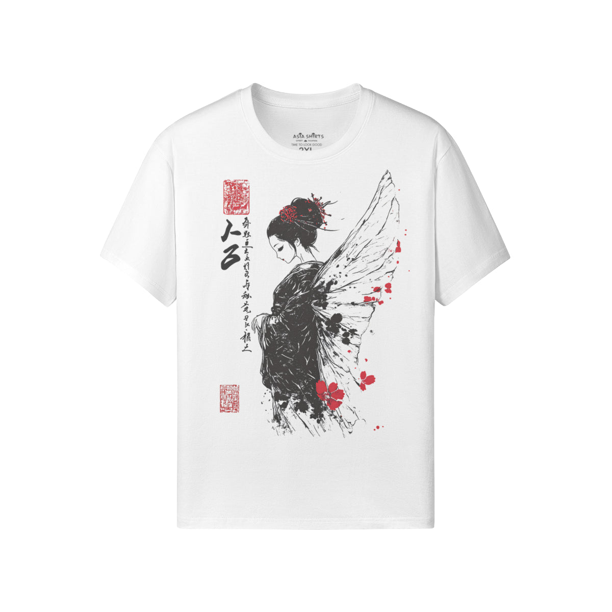 Graphic T-Shirt Geisha Japan Art-ASIA-Shirts