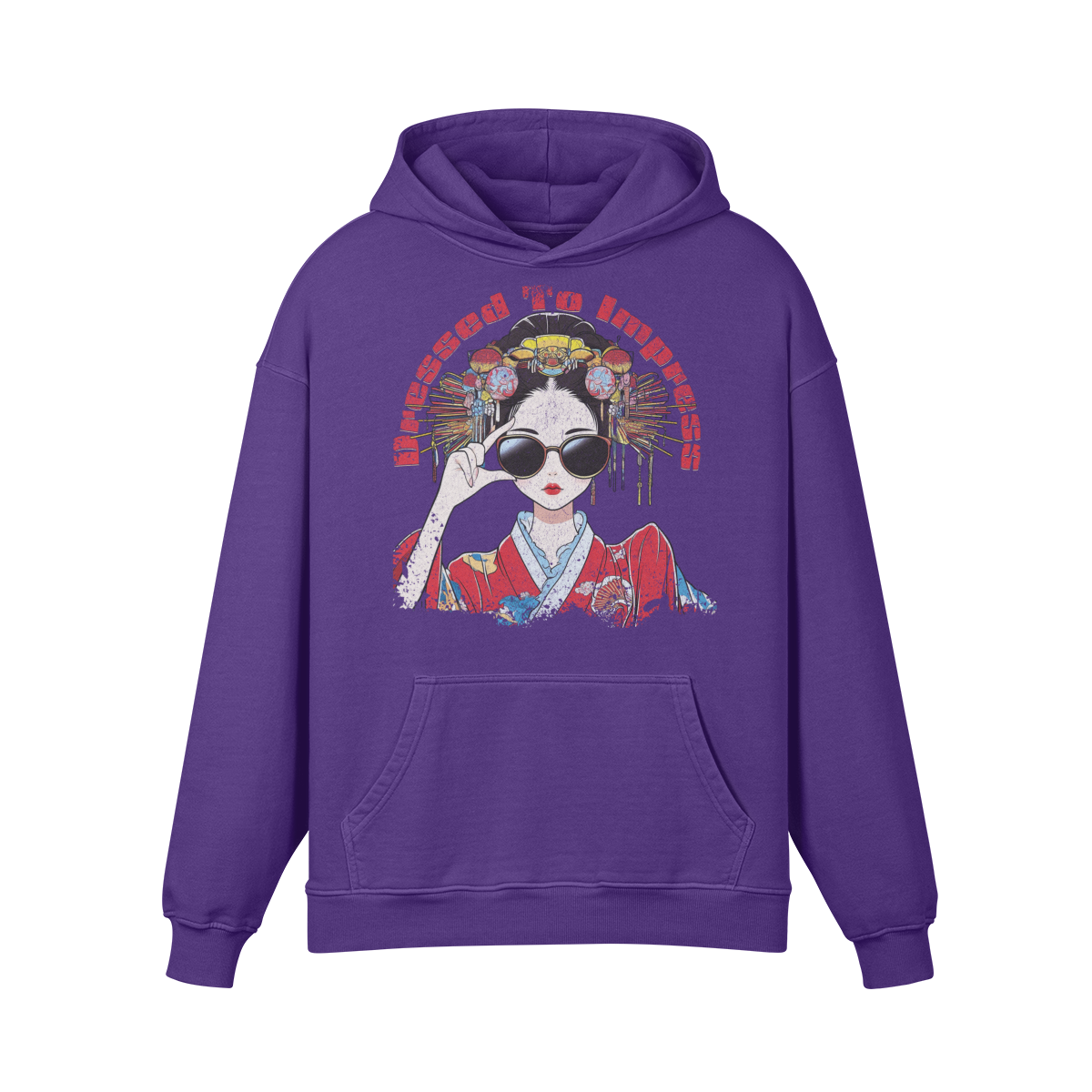 Premium Hoodie washed out look "Dressed to impress" - ASIA-Shirts