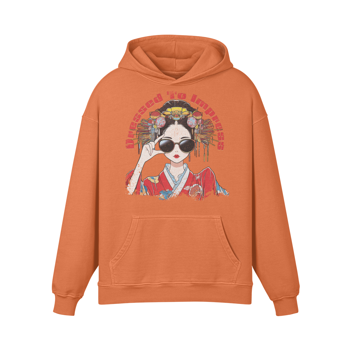 Premium Hoodie washed out look "Dressed to impress" - ASIA-Shirts
