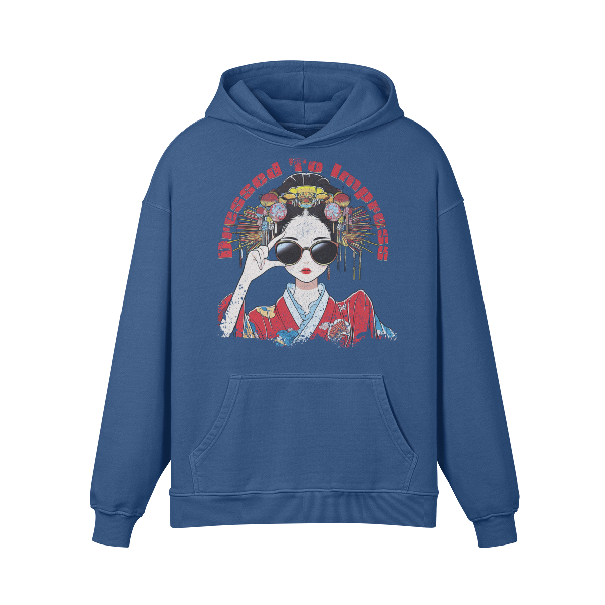 Premium Hoodie washed out look "Dressed to impress" - ASIA-Shirts