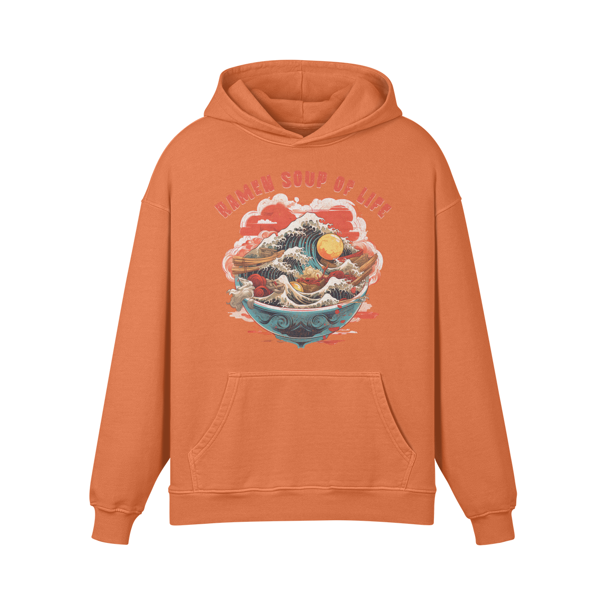 Retro Ramen Hoddie - Ramen Soup of Life Oversized Retro Hoodie, Vintage Ramen Hoodie - ASIA-Shirts