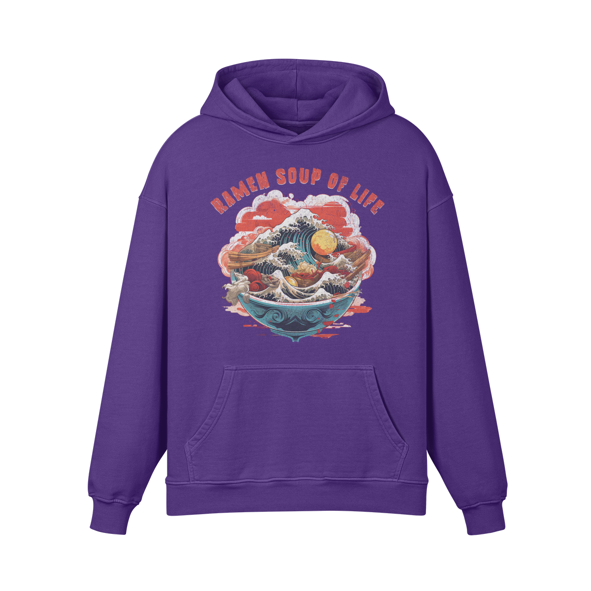 Retro Ramen Hoddie - Ramen Soup of Life Oversized Retro Hoodie, Vintage Ramen Hoodie - ASIA-Shirts
