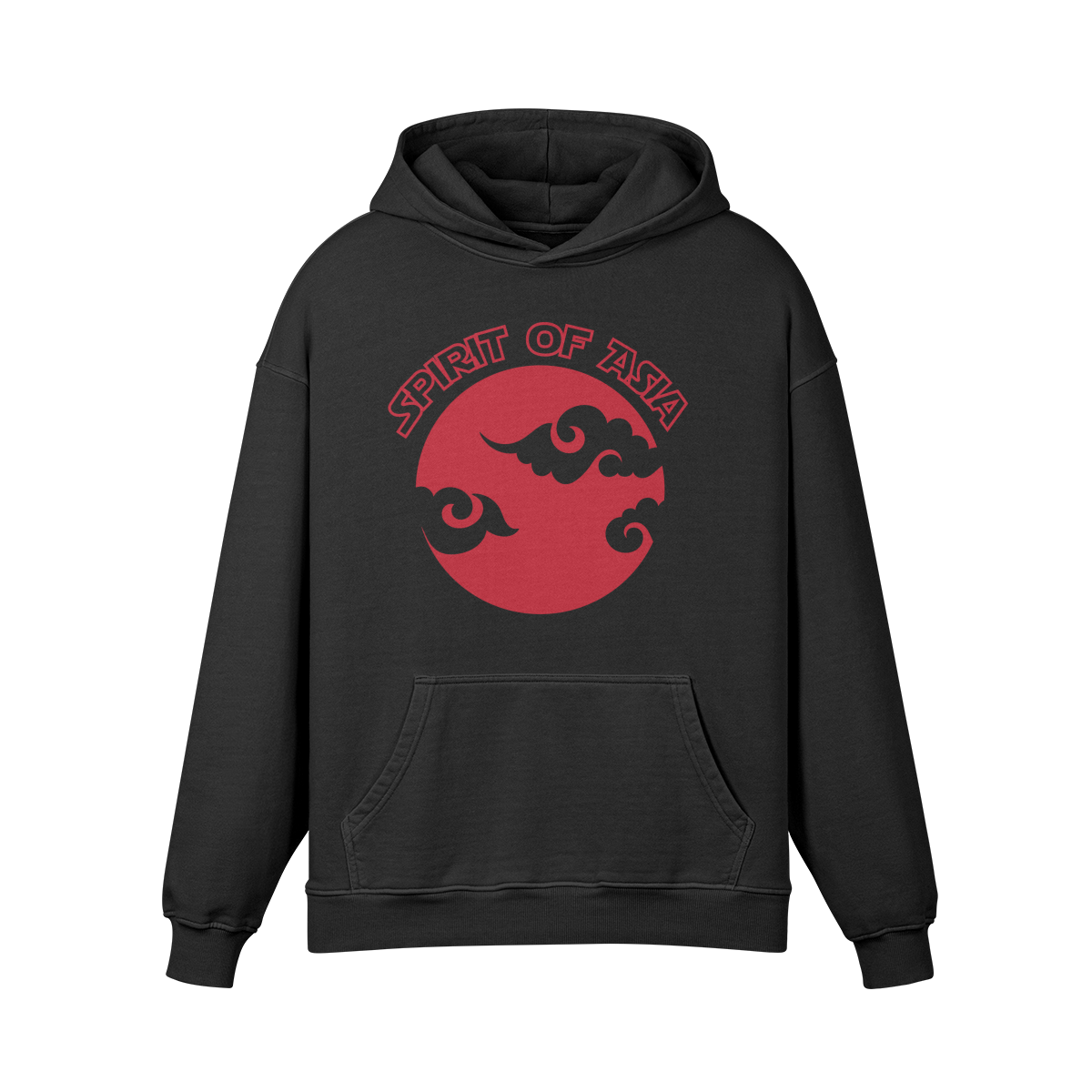 Premium Hoodie washed out look "Asia Spirit" - ASIA-Shirts