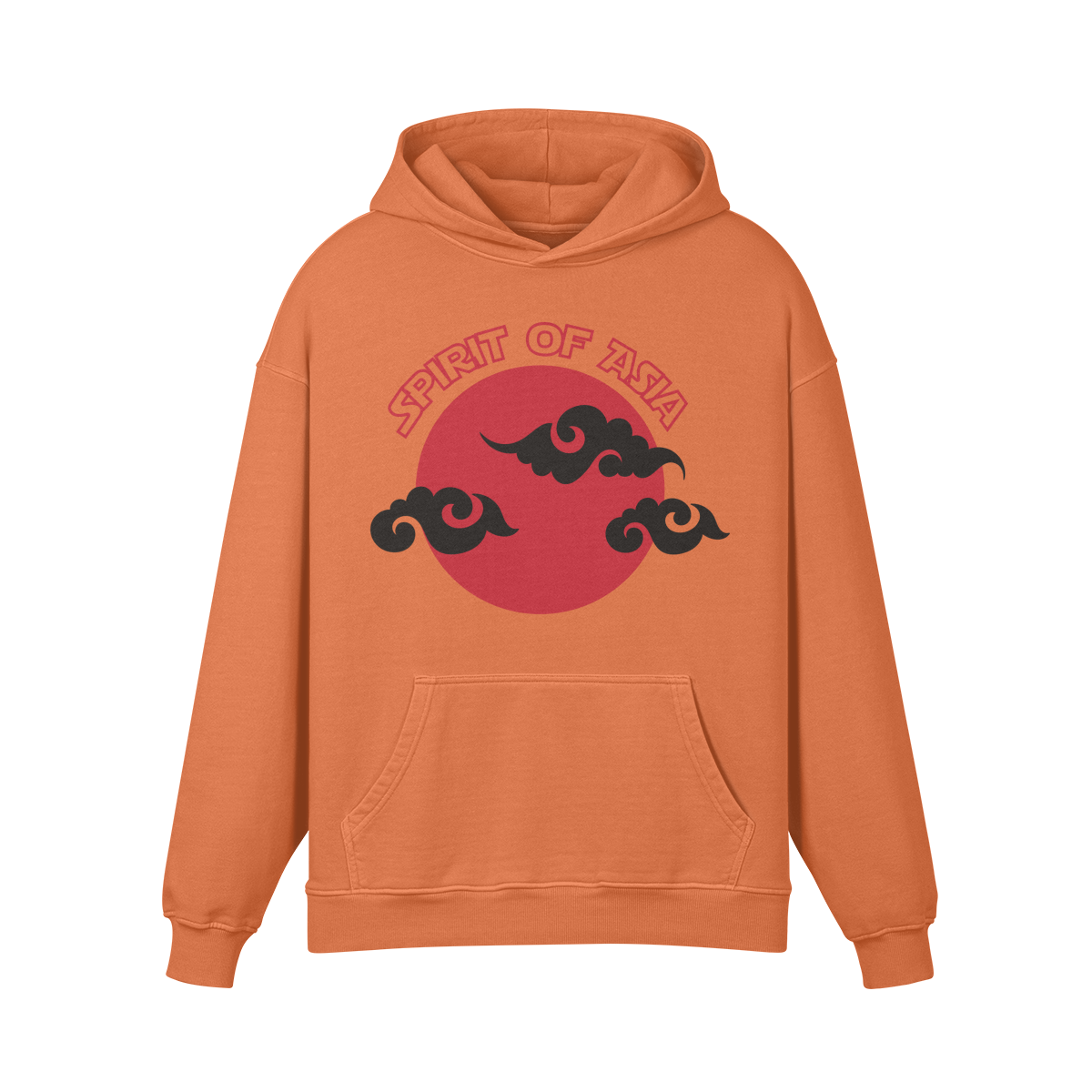 Premium Hoodie washed out look "Asia Spirit" - ASIA-Shirts