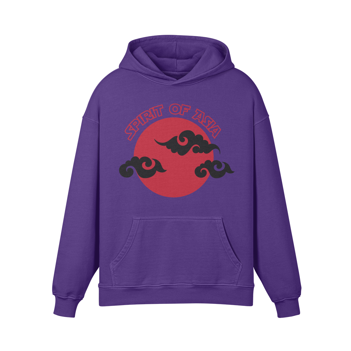 Premium Hoodie washed out look "Asia Spirit" - ASIA-Shirts