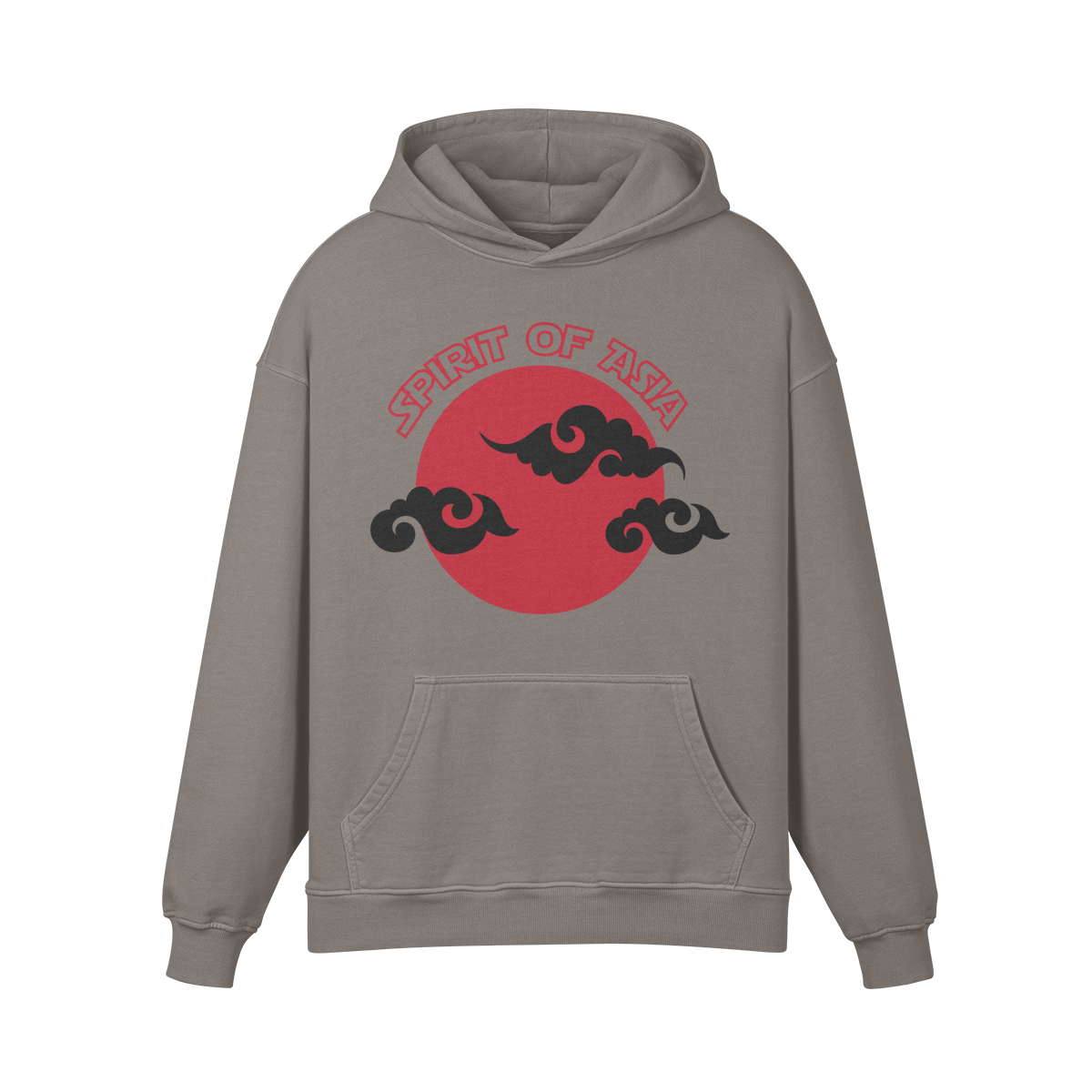 Premium Hoodie washed out look "Asia Spirit" - ASIA-Shirts