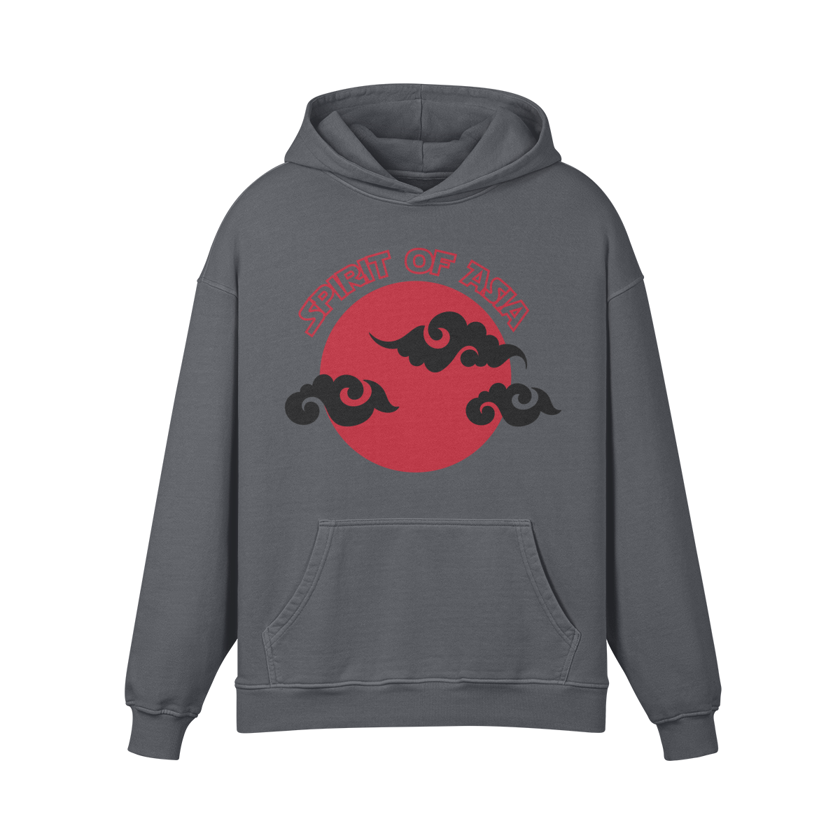 Premium Hoodie washed out look "Asia Spirit" - ASIA-Shirts