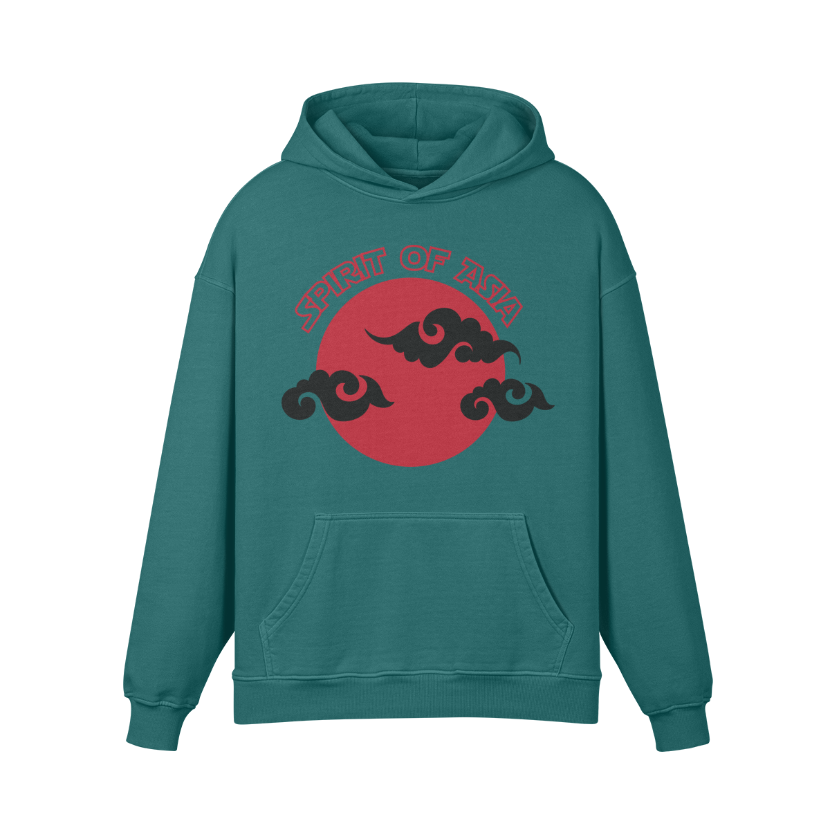 Premium Hoodie washed out look "Asia Spirit" - ASIA-Shirts