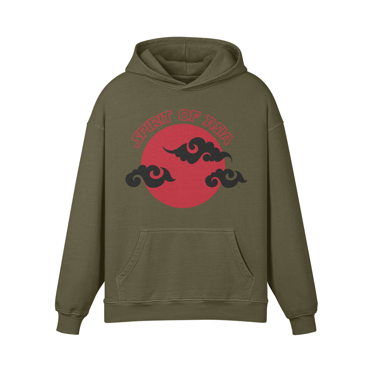 Premium Hoodie washed out look "Asia Spirit" - ASIA-Shirts