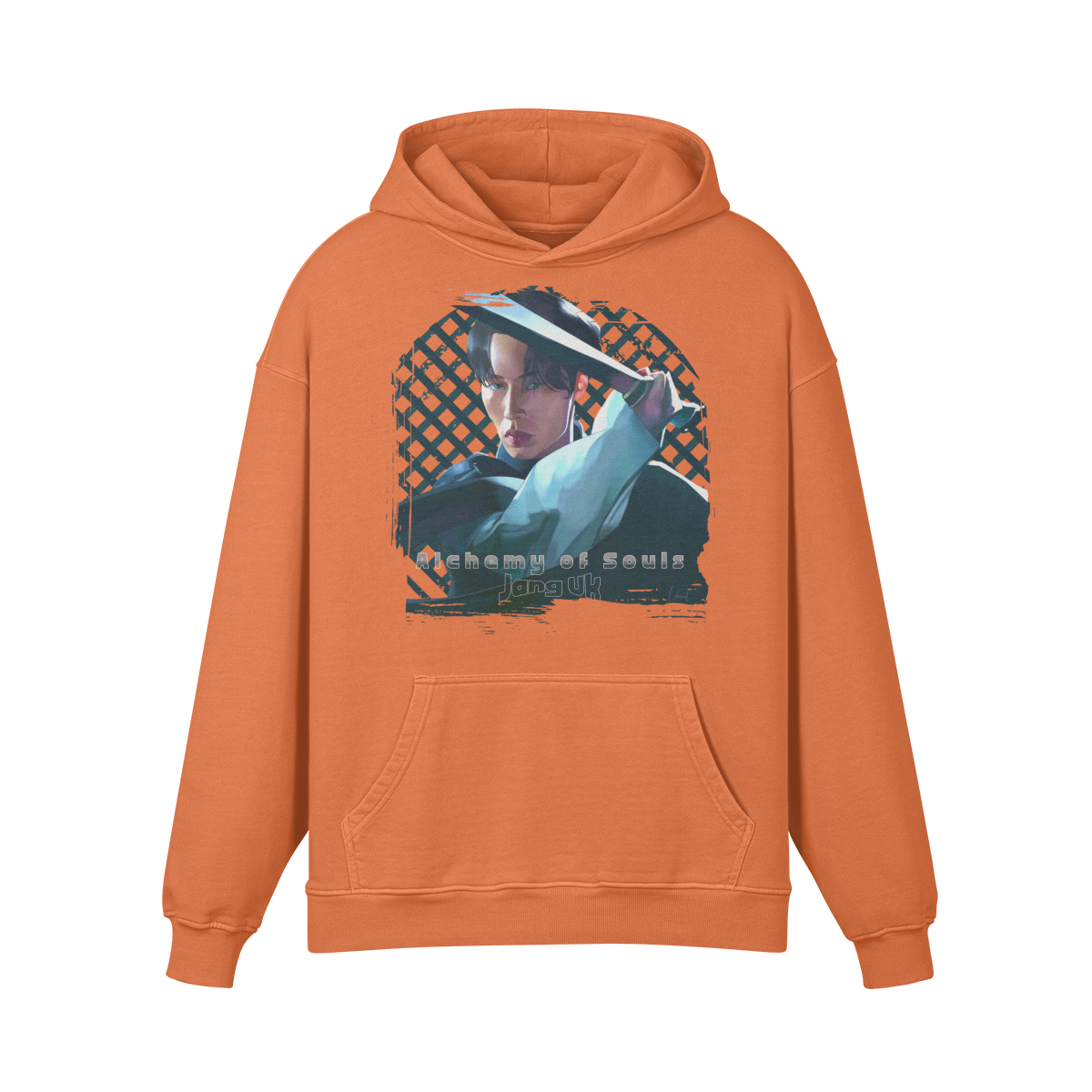 Premium Hoodie washed out look " Handgemahlt von LUKART" Alchemy of Souls - ASIA-Shirts