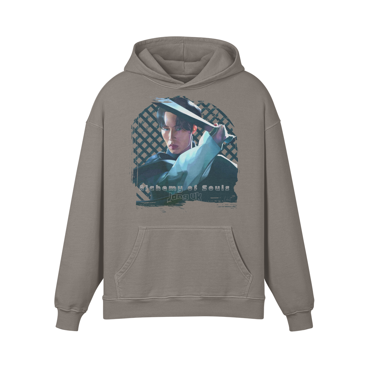 Premium Hoodie washed out look " Handgemahlt von LUKART" Alchemy of Souls - ASIA-Shirts