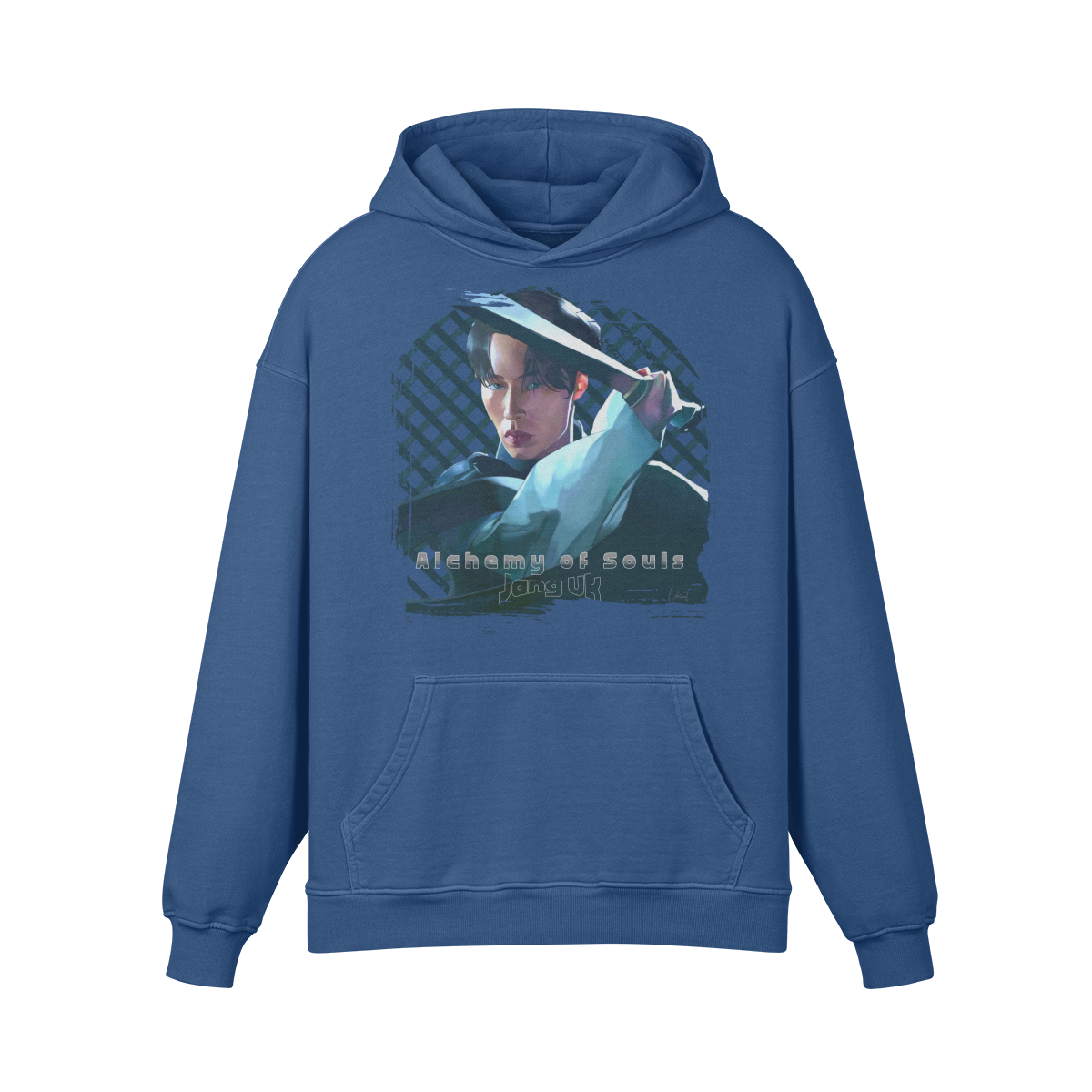 Premium Hoodie washed out look " Handgemahlt von LUKART" Alchemy of Souls - ASIA-Shirts