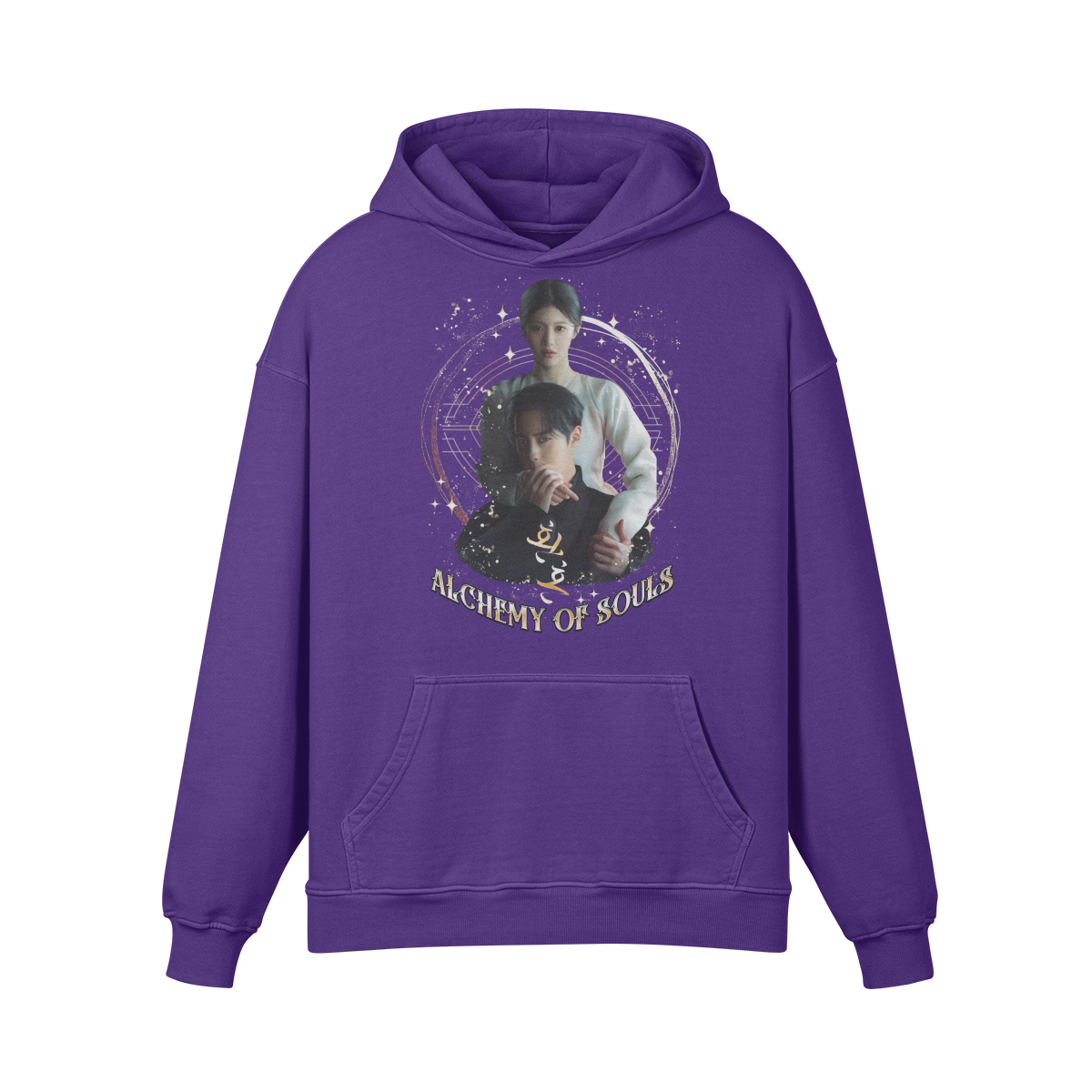 Premium Hoodie washed out look " Handgemahlt von LUKART" Alchemy of Souls - ASIA-Shirts
