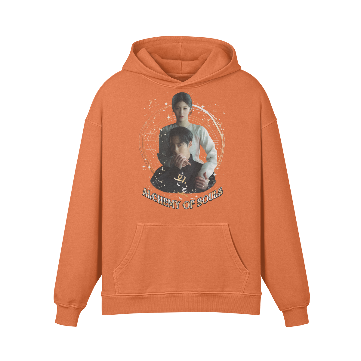 Premium Hoodie washed out look " Handgemahlt von LUKART" Alchemy of Souls - ASIA-Shirts