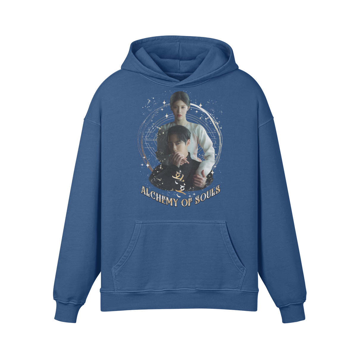 Premium Hoodie washed out look " Handgemahlt von LUKART" Alchemy of Souls - ASIA-Shirts