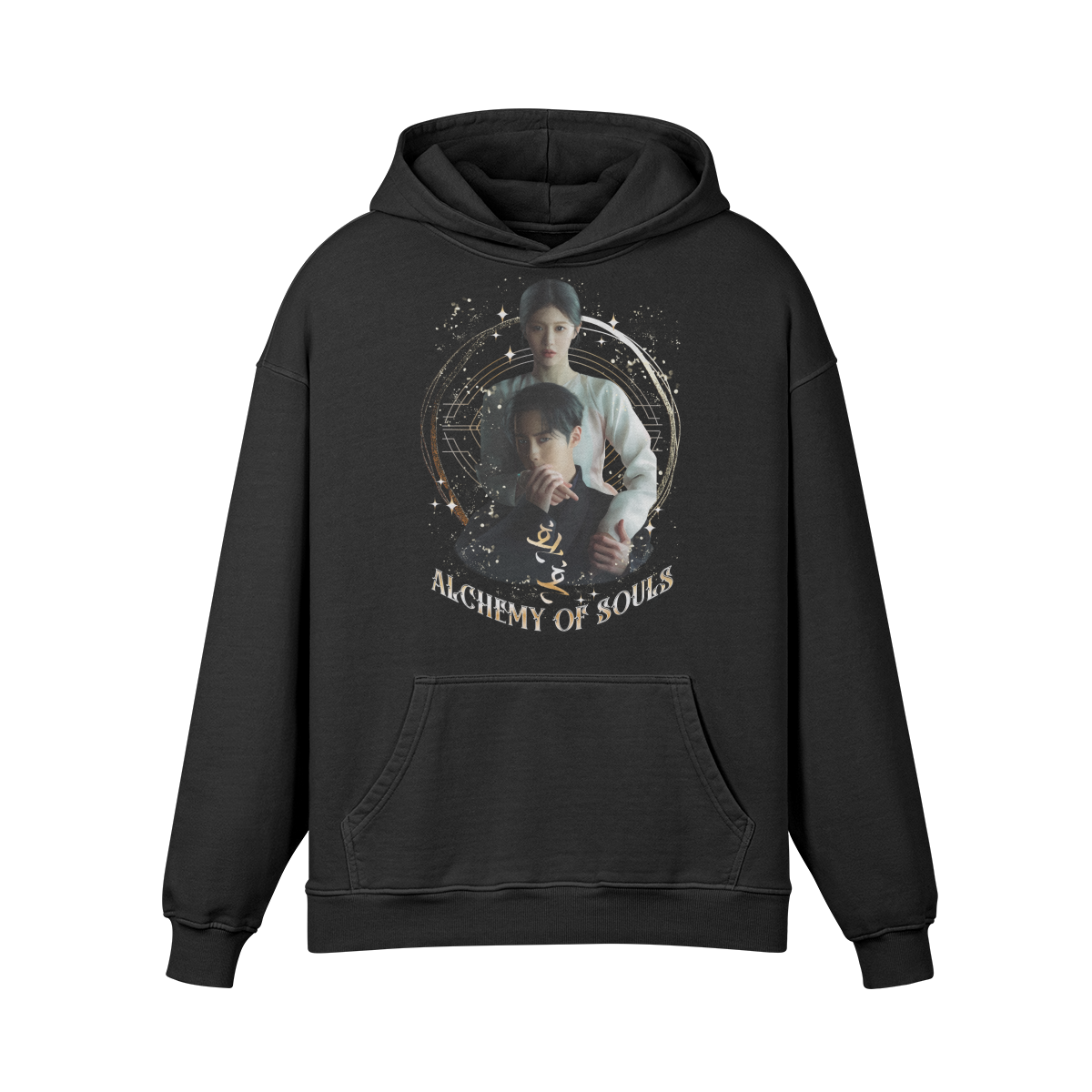 Premium Hoodie washed out look " Handgemahlt von LUKART" Alchemy of Souls - ASIA-Shirts