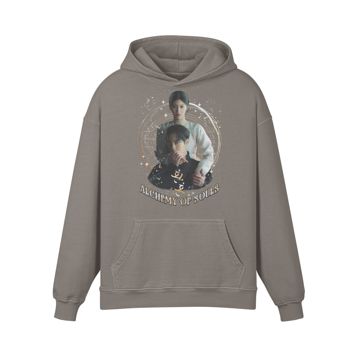 Premium Hoodie washed out look " Handgemahlt von LUKART" Alchemy of Souls - ASIA-Shirts