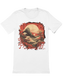 Mount Fuji mit Kanji Schrift und roter Umrahmung Japan Bio T-Shirt 1076