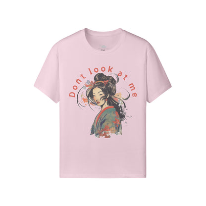Ausgefallenes T-Shirt für Männer und Damen mit Geisha print-ASIA-Shirts