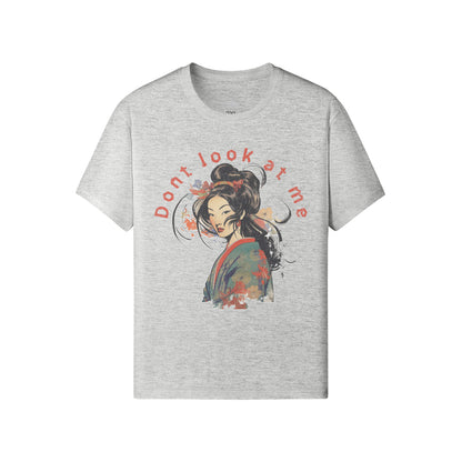 Ausgefallenes T-Shirt für Männer und Damen mit Geisha print-ASIA-Shirts